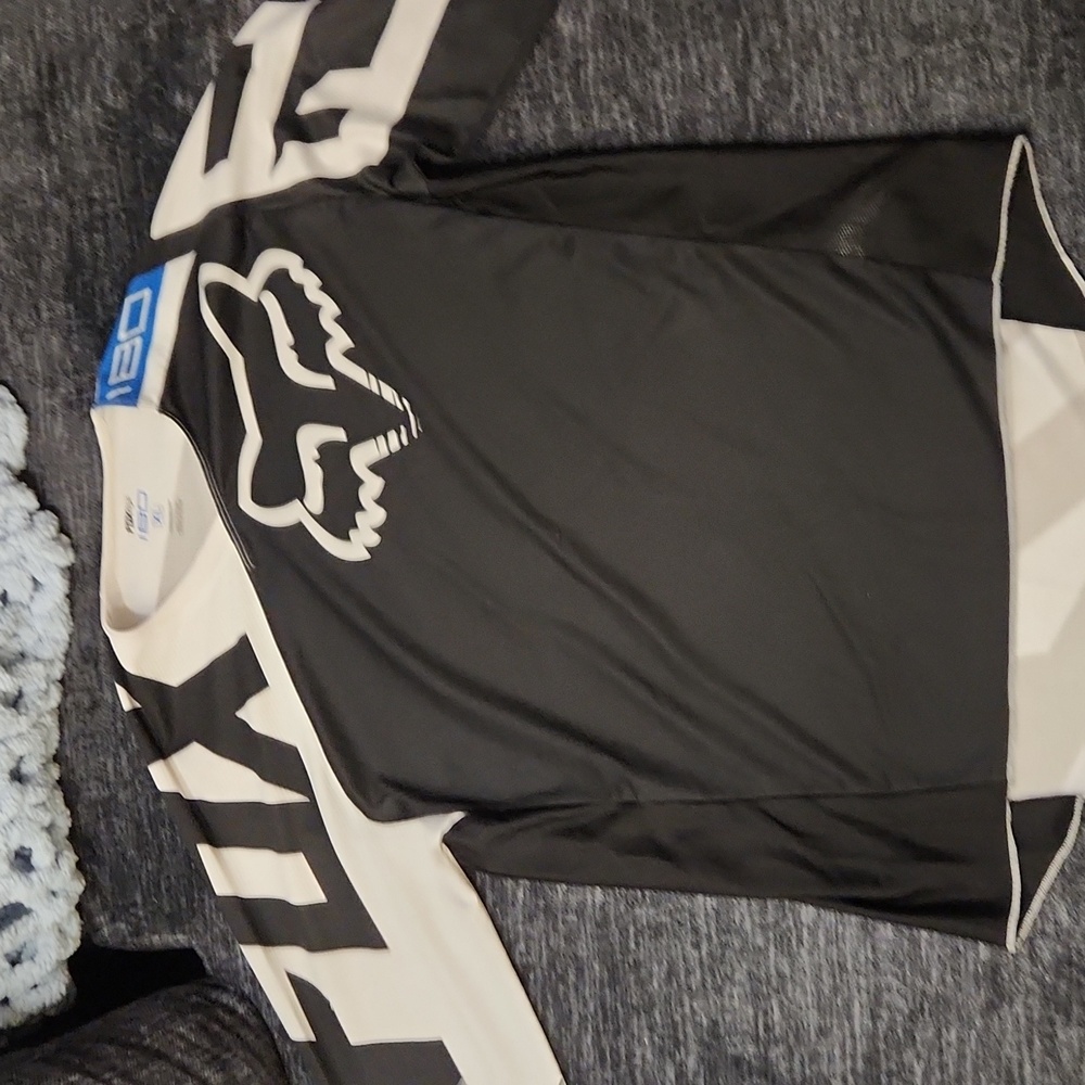 Fox racing jersey, XL, black white